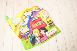 巾着　柄　ラベル