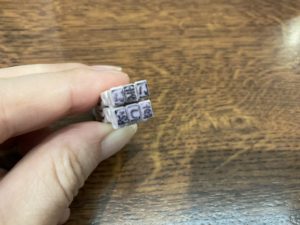 ダイソー　100円ショップ　お名前スタンプ